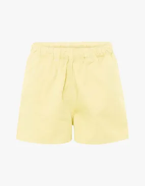 Women Organic Twill Shorts - Soft Yellow